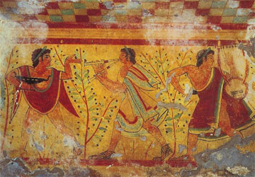 Tomb painting, Tarquinia