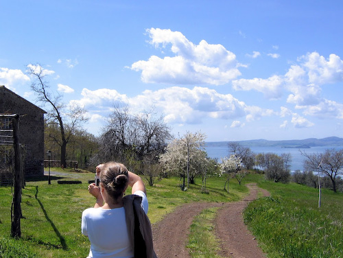 Above Lake Bolsena