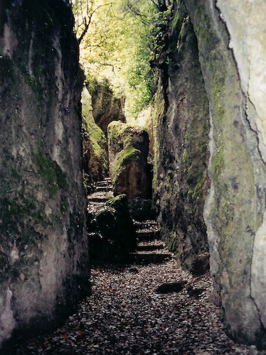 Etruscan road cut