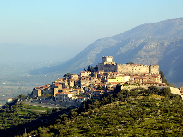 Caetani Castle crowns Sermoneta