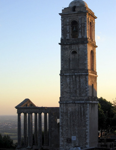 Roman temple, medieval tower