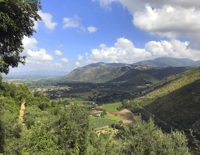 view from Sermoneta