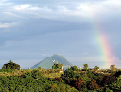 View of Mt. Soracte from Via Amerina
