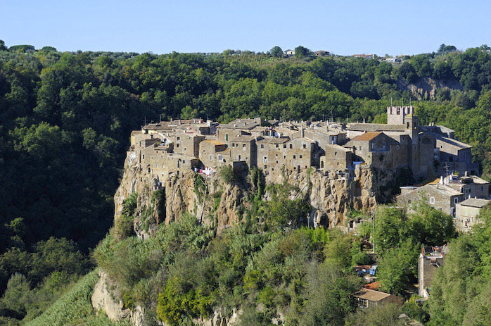 Calcata, overlooking Treja gorge