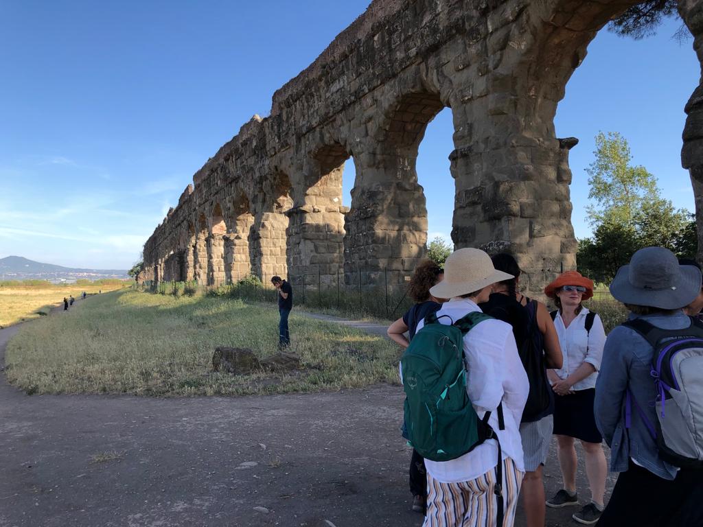 Aqueduct and volcanoes