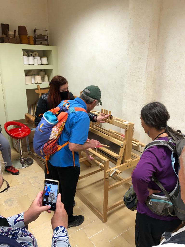 Hemp Museum: working the loom