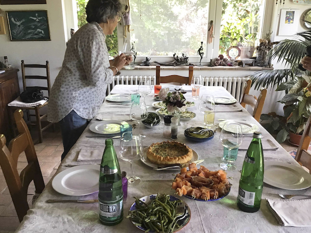 Lunch at Anthea’s house